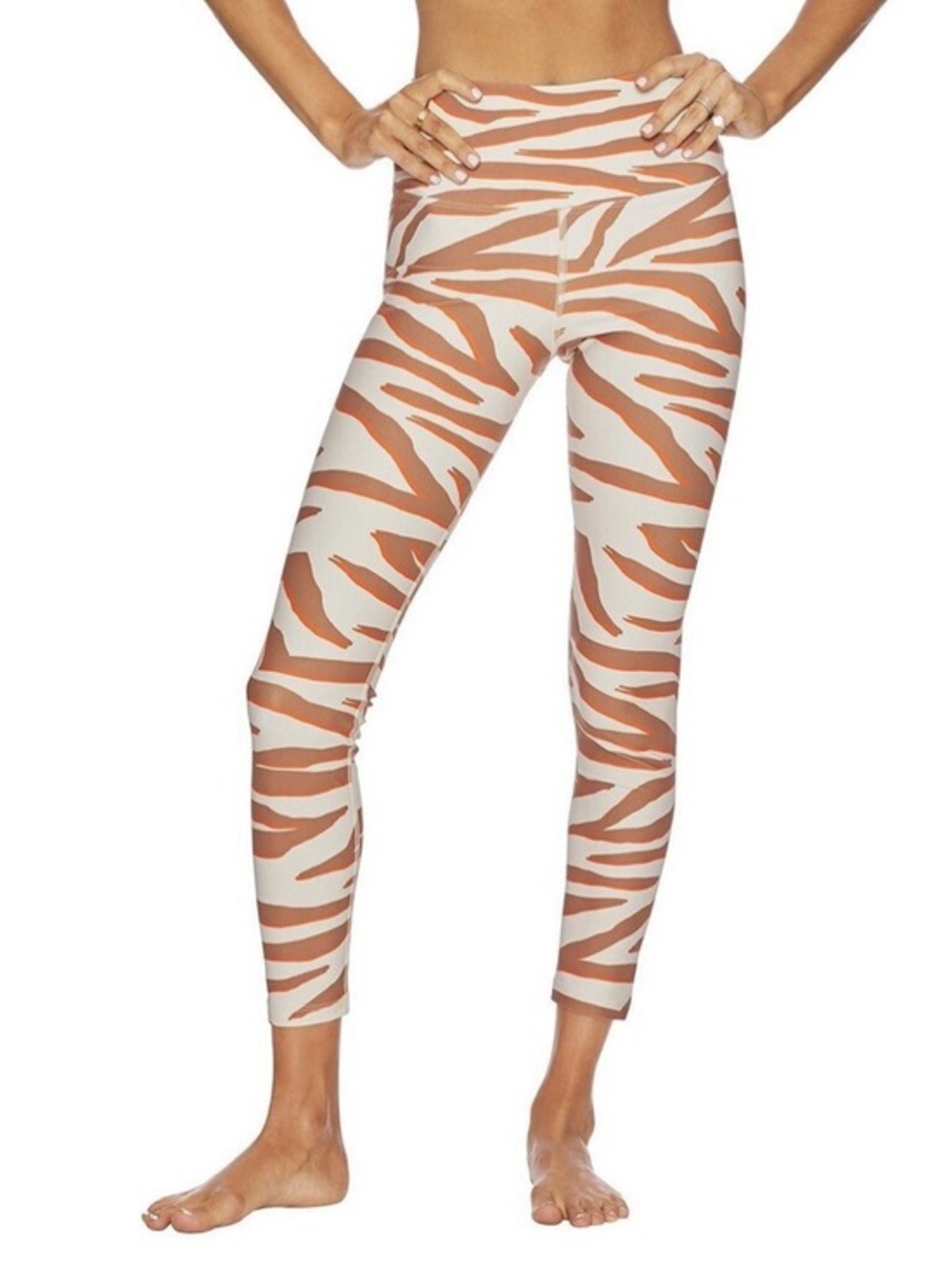 Beach Riot Piper Leggings Cream Zebra Small